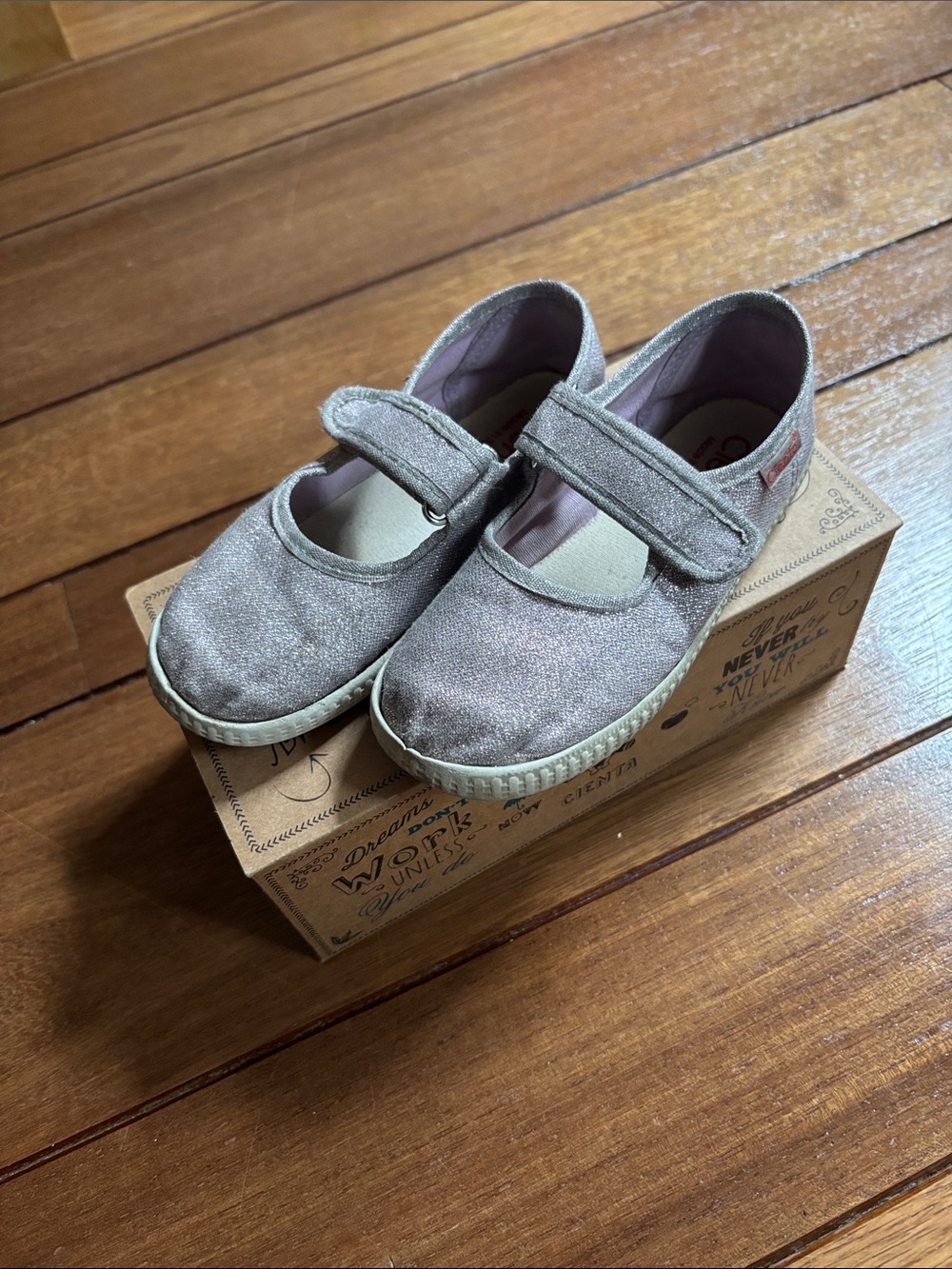 Cienta Mary Jane Canvas Shoes in Lilac in Sz 29